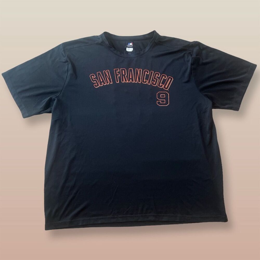 San Francisco Giants Brandon Belt #9 Men's 2XL Black MLB T-Shirt